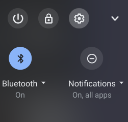 Chrome OS: Settings cog